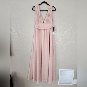 NWT Lulu's Heavenly Hues Blush Maxi Dress Size XL
